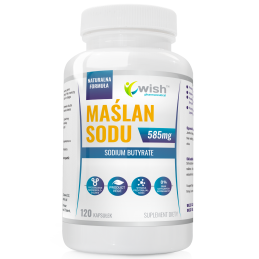 Sodium Butyrate - Butirat de sodiu 585 mg 120 Capsule, Wish Butiratul de sodiu este un compus natural care susține buna funcțion