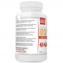 Vitamin D3 4000 UI + Inulina + L-leucina 120 Capsule, Wish Vitamina D3 este esențială pentru buna funcționare a sistemului imuni