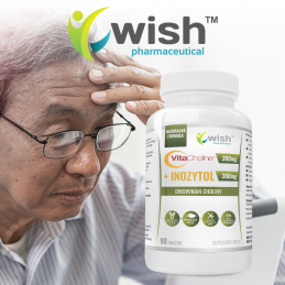 Wish VitaCholine Colină 300mg + Inozitol 300mg 90 tablete - Suport memorie si energie Inozitolul îndeplinește multe funcții impo