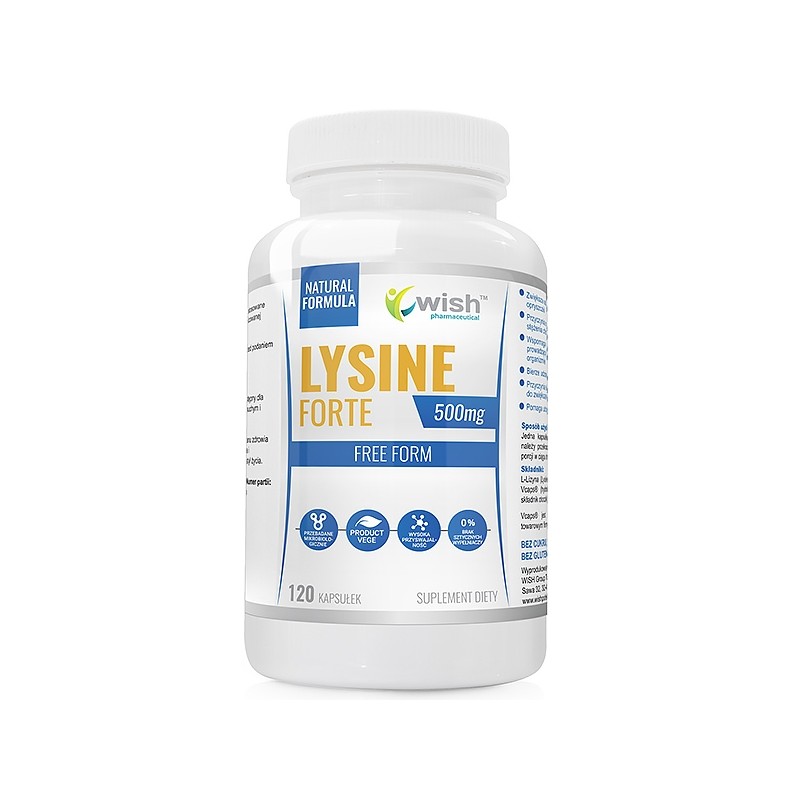 Wish L-Lysine 500mg 120 Capsule – Par & Imunitate L-Lizina poate susține, de asemenea, sănătatea pielii, a părului și a unghiilo