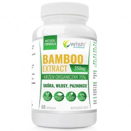 Bambus Extract 350mg - 75% Siliciu Organic, 60 Capsule, Wish Extractul de lăstari de bambus este bogat în siliciu organic natura