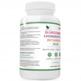 Glucosamine + Chondroitin + MSM + Vitamin C 120 Capsule Vege, Wish Sulfatul de glucozamină (glucozamina) este un compus care joa