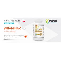 Vitamina C Forte 1000mg 120 Capsule, Wish Vitamina C, sau acidul L-ascorbic, susține sistemul imunitar, are un efect pozitiv asu