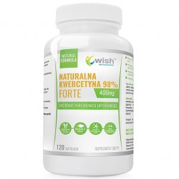 Quercetin Natural Extract 400mg 120 Capsule Vege, Wish Quercetina este un flavonoid natural cu proprietăți antioxidante puternic