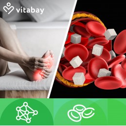 Vitabay R-Alpha Acid Lipoic 300 mg 120 capsule - Antioxidant si Energie celulara Acidul alfa-lipoic se gaseste natural in fiecar