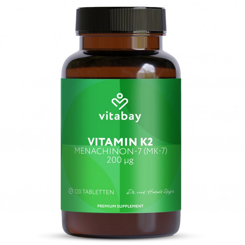 Vitabay Vitamina K2 MK-7 200mcg 120 Tablete – Oase & Calciu Beneficiile Vitamine K2 si proprietățile suplimentului alimentar: fo
