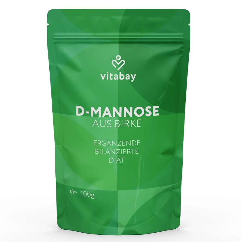 Vitabay D-Mannose pudra 100 g - Suport tract urinar si confort microbian Beneficii D-Mannose: menținerea eficienței antibioticel