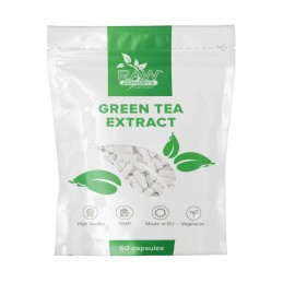 RAW Powders Green Tea Extract 500 mg 60 Capsule - Antioxidant Ceaiul verde este un antioxidant puternic, care a fost folosit de 