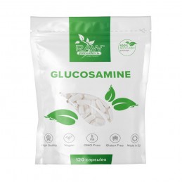 RAW Powders Glucozamina 500 mg 120 Capsule - Articulatii Glucozamina, un aminoacid natural, care este o componentă fundamentală 