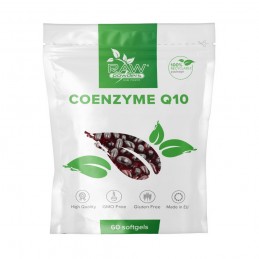 RAW Powders Coenzima Q10 100 mg 60 Capsule Moi - Antioxidant Coenzima Q10 este de obicei localizată în membranele mitocondriilor