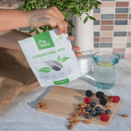 RAW Powders Coenzima Q10 100 mg 60 Capsule Moi - Antioxidant Coenzima Q10 este de obicei localizată în membranele mitocondriilor