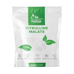 Citrulline Malate pudra 250 grame, Raw Powders Citrulina Malat este cel mai frecvent utilizată chiar înainte de un antrenament ș