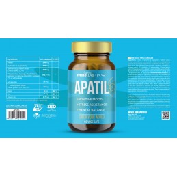 Apatil – 60 Capsule, Hiro.Lab Îmbunătățește starea de spirit și susține stabilitatea emoțională
Întărește rezistența la stres și