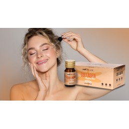 Collagen Beauty Shot + Biotina – 30ml x 10 fiole, Hiro.Lab HIRO.LAB Collagen Beauty Shot este un supliment lichid premium care c