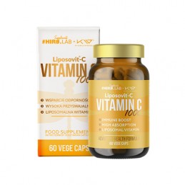 Vitamin C Liposovit® 1000mg – 60 Capsule, Hiro.Lab Vitamina C liposomală este o formulă inovatoare de vitamina C liposomală, con