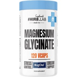 Magnesium Glycinate 1150mg - 120 Capsule, Hiro.Lab Doar două capsule pe zi sunt suficiente pentru a asigura o funcționare corect