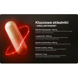 Magnet - Libidou - 90 Capsule, Hiro.Lab Maca, muira puama, ginseng – plante tradiționale apreciate pentru susținerea energiei și