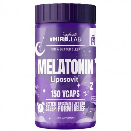 Melatonin Liposovit - 150 Capsule, Hiro.Lab Aveți probleme cu adormirea? Lucrați în ture sau călătoriți frecvent între fusuri or