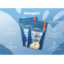 Protein Blend + Collagen pulbere 750 grame - Vanilie, Hiro.Lab Acest amestec unic de proteine ​​a fost creat pentru a oferi un s