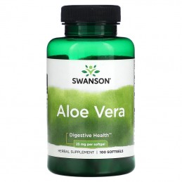 Aloe Vera Extract 25 mg 100 Capsule moi, Swanson Calmează-ți și hrănește-ți tractul digestiv cu Swanson Aloe Vera. Deși majorita