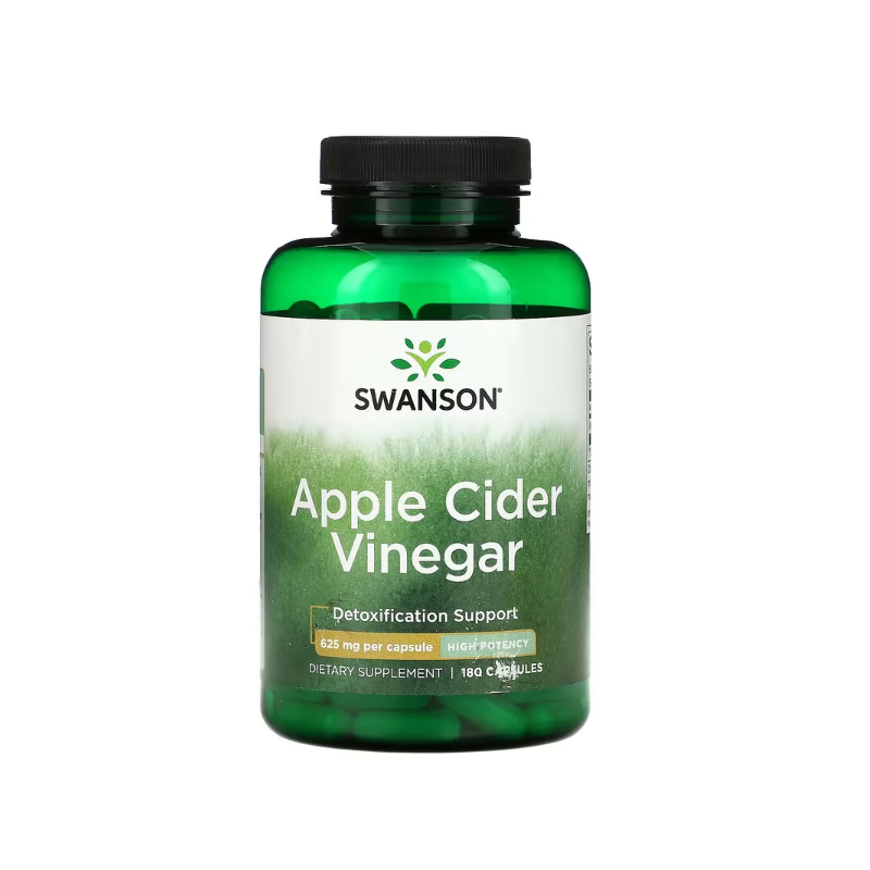 Swanson Apple Cider Vinegar 625mg 180 Capsule – Slabire & Metabolism Oțetul de mere este un remediu clasic de casă făcut din suc