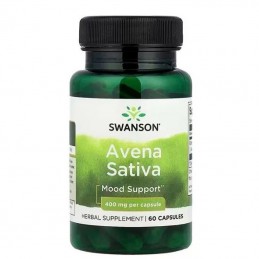 Swanson Avena Sativa 400mg 60 Capsule – Stres, Libido & Relaxare Swanson Full Spectrum Green Oat Grass utilizează partea verde d