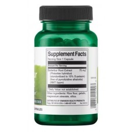 Swanson Butterbur Extract 75mg 60 Capsule – Migrene & Alergii Fanii extractului nostru de tătăneasă se vor bucura de acest produ