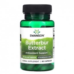 Swanson Butterbur Extract 75mg 60 Capsule – Migrene & Alergii Fanii extractului nostru de tătăneasă se vor bucura de acest produ