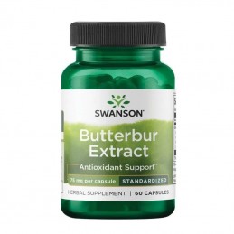 Swanson Butterbur Extract 75mg 60 Capsule – Migrene & Alergii Fanii extractului nostru de tătăneasă se vor bucura de acest produ