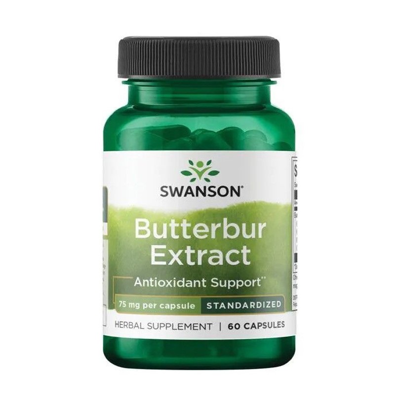 Swanson Butterbur Extract 75mg 60 Capsule – Migrene & Alergii Fanii extractului nostru de tătăneasă se vor bucura de acest produ