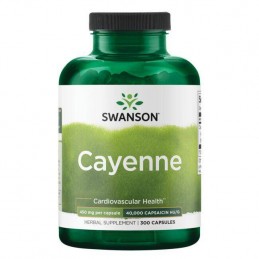 Cayenne 450 mg 300 Capsule, Swanson Descriere Condimentează-ți rutina zilnică de sănătate a inimii cu Swanson Cayenne! Cunoscut 