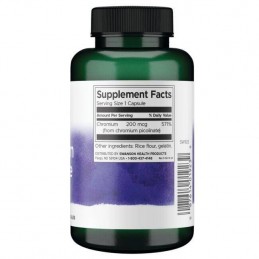 Swanson Picolinat de Crom 200mcg 200 Capsule – Glicemie & Apetit Cand mancam, sistemul nostru digestiv transforma alimentele in 