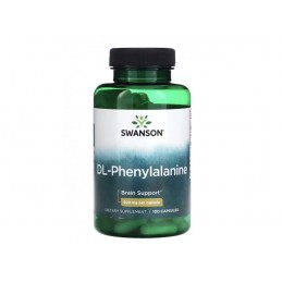 DL-Phenylalanine - DL-Fenilalanină 500 mg 100 Capsule, Swanson Obțineți un impuls nutrițional cu Swanson DL-Fenilalanină (DLPA)!