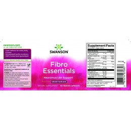 Fibro Essentials 90 Capsule, Swanson Conține vitamine din familia B, magneziu, trimetilglicină și multe altele
Promovează funcți
