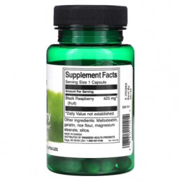 Swanson Black Raspberry 425mg 60 Capsule – Antioxidant & Imunitate 
Zmeura neagră este o sursă excelentă de antioxidanți, cum ar