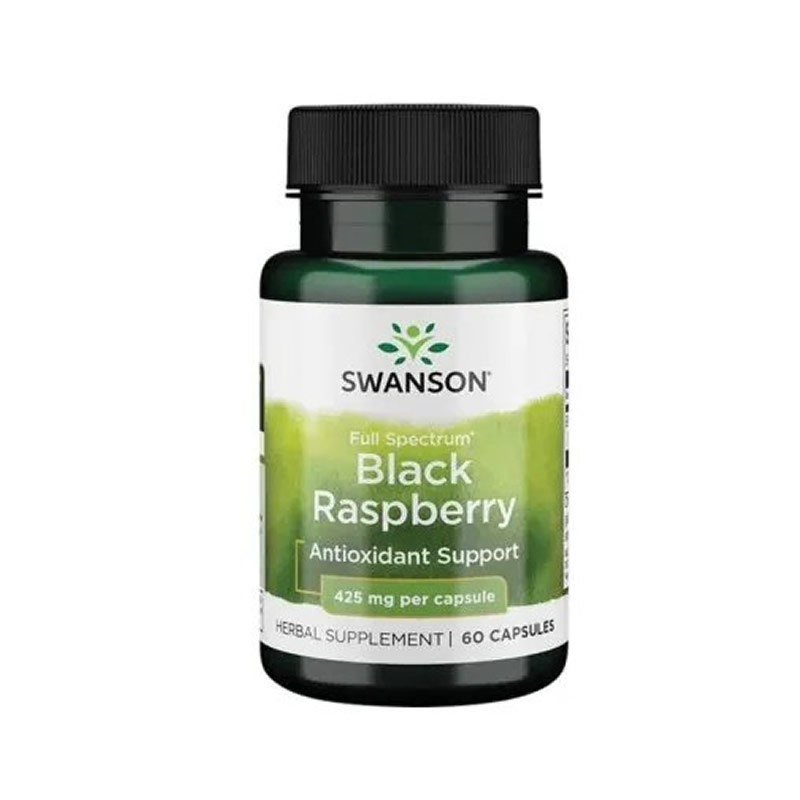 Swanson Black Raspberry 425mg 60 Capsule – Antioxidant & Imunitate 
Zmeura neagră este o sursă excelentă de antioxidanți, cum ar