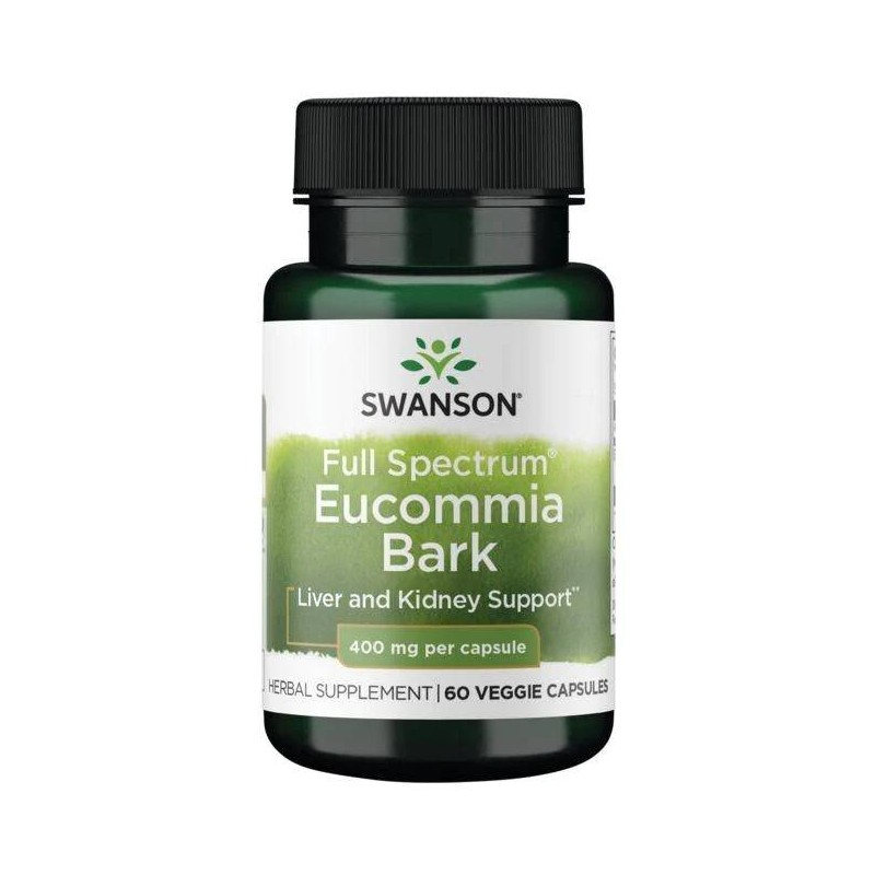Swanson Eucommia Bark 400mg 60 Capsule – Ficat & Tensiune Nu este complicat: ai grijă de ficatul și rinichii tăi și ele vor avea