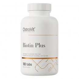 OstroVit Biotina 2500 mcg + Zinc + Seleniu – 100 Tablete – Par, Piele si Unghii Biotina Plus 2500mcg + Zinc + Seleniu Beneficii: