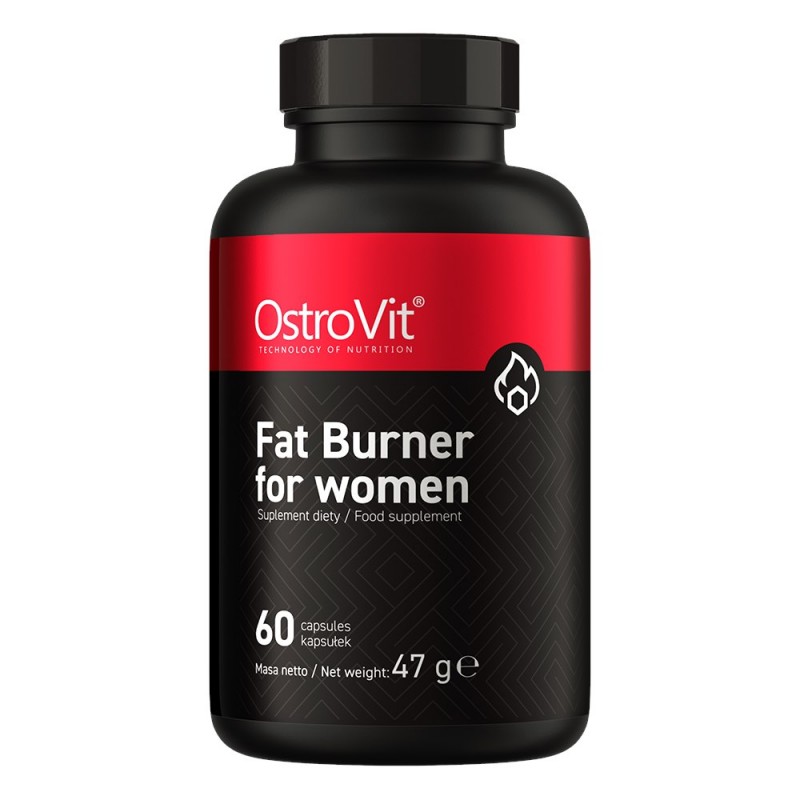 OstroVit Fat Burner for Women 60 capsule - Ardere grasimi si Energie Accelerarea metabolismului, crescte dorința de antrenament,