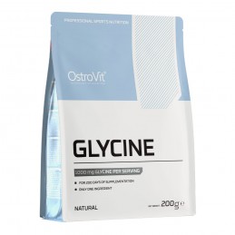 OstroVit Glicina Pudra 200 g – Pure Glycine – Aminoacid Glicina beneficii: va ajuta sa adormiti mai repede, cresteti eficienta s