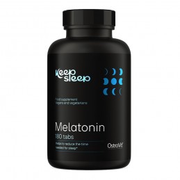 Melatonină 1mg 180 Tablete, OstroVit Beneficii Melatonina: eficient impotriva tulburarilor de somn, imbunatateste calitatea somn