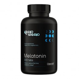 Melatonină 1 mg 300 Tablete, OstroVit Beneficii Melatonina: eficient impotriva tulburarilor de somn, imbunatateste calitatea som