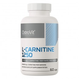 L-Carnitine 1250 60 Capsule, OstroVit Beneficii L-Carnitina: susține procesele de ardere a grăsimilor, accelerează regenerarea p