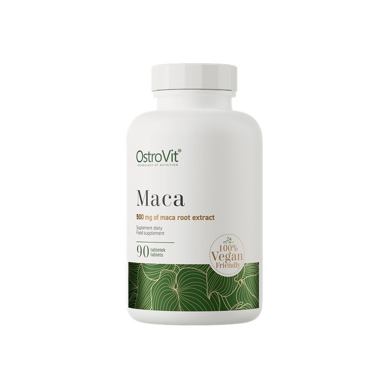 OstroVit Maca 90 Tablete – Energie & Libido Beneficii Maca: ajuta la cresterea libidoului, benefic in reducerea disfunctiei erec