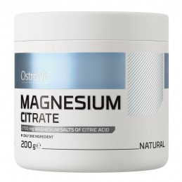 Supreme Pure Magnesium Citrate 200 grame, OstroVit Beneficii magneziu citrat: regleaza tensiunea arteriala, amelioreaza migrenel