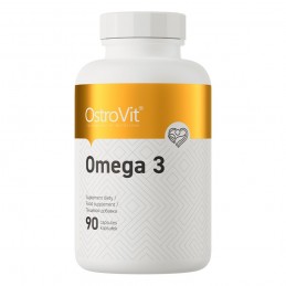Omega 3 - 1000 mg - 90 Capsule, OstroVit Beneficiile Omega 3 ulei de peste: ofera un raport de 3:2 bazat pe dovezi de EPA:DHA, p