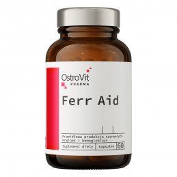 Pharma Ferr Aid 60 Capsule (Fier + Vitamine) OstroVit Beneficii Fier: o functie cognitiva normala, un metabolism normal de energ
