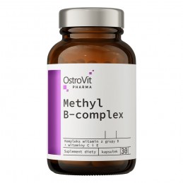 Pharma Methyl B-Complex, 30 Capsule, OstroVit Beneficii OstroVit Pharma Methyl B- Complex: Complexul OstroVit Pharma Methyl B es