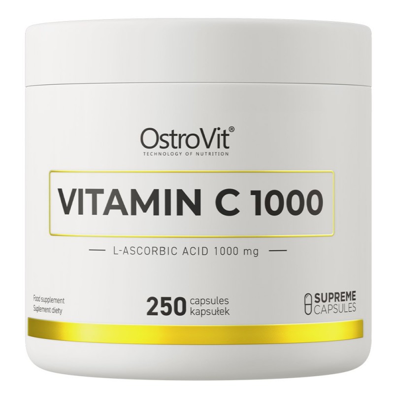 OstroVit Vitamin C 1000 mg 250 capsule - Imunitate si Antioxidant puternic Vitamina C de la OstroVit furnizeaza organismului 100