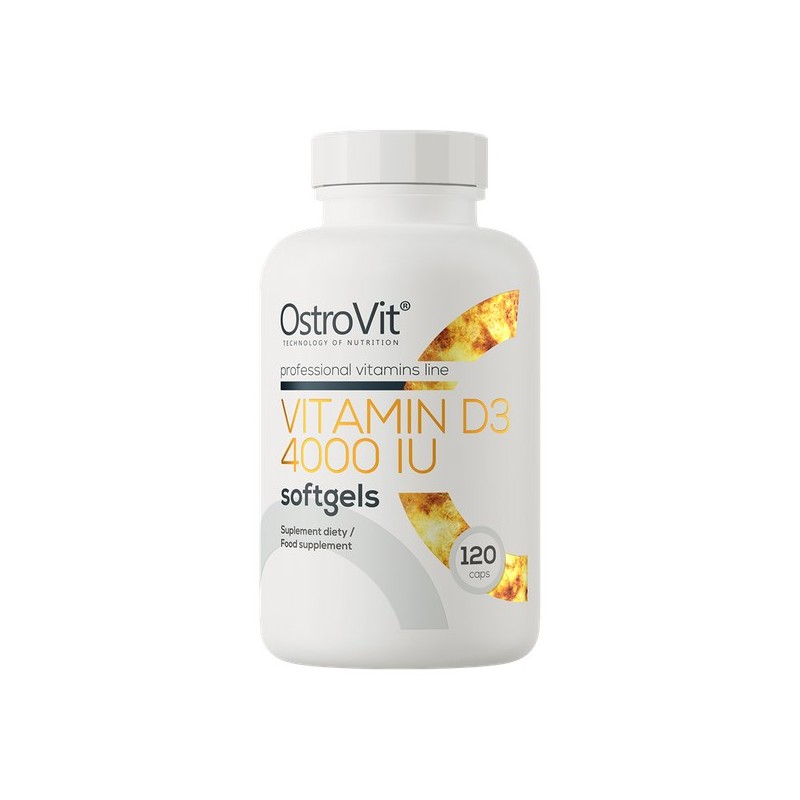OstroVit Vitamina D3 4000 UI 120 Capsule Moi – Imunitate Vitamina D3 4000ui beneficii: mentine sanatatea oaselor, amelioreaza ma
